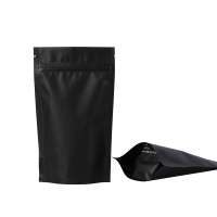 black and white tea coffee pouch bag packing 100g 250g 500g 1 kg stand up pouch with zipper and valve