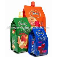 custom made stand up liquid spout pouch for juice drink